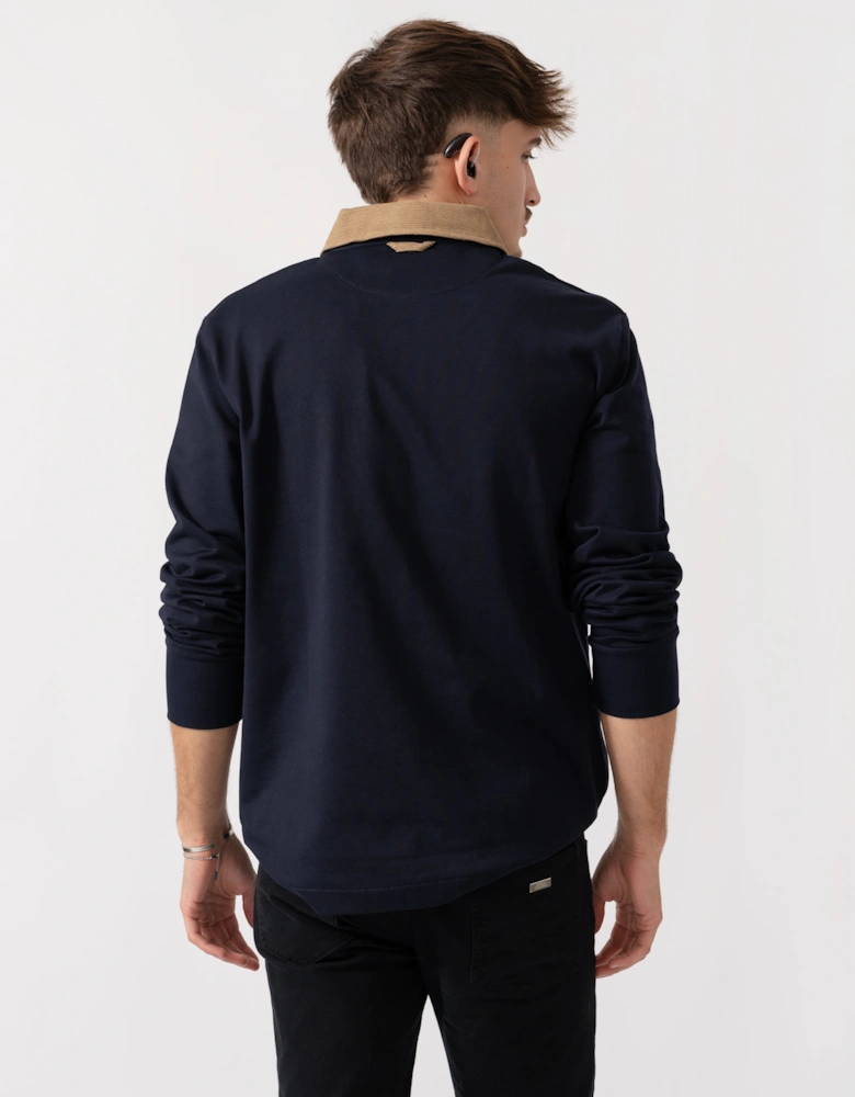 Mens Cord Collar Heavy Rugger - 433 Evening Blue