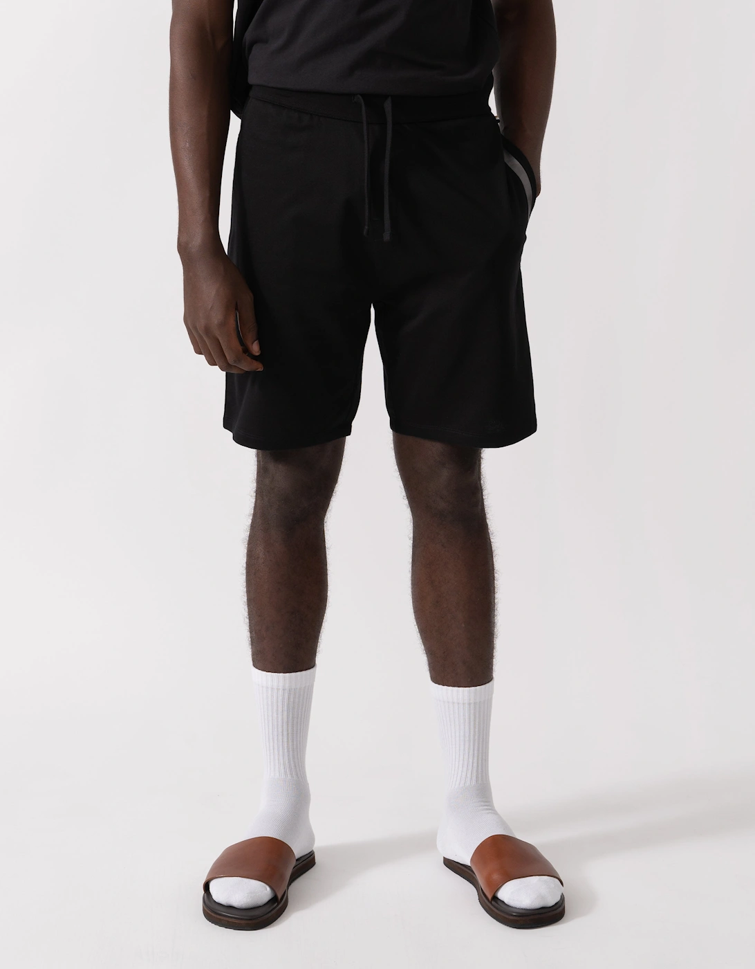 BOSS Orange Mens Authentic Loungewear Shorts 50545560 - Black 001, 5 of 4