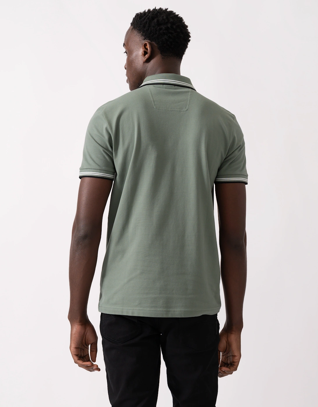 BOSS Green Paul Mens Short Sleeve Polo Shirt With Contrast Tipping - Open Green 358