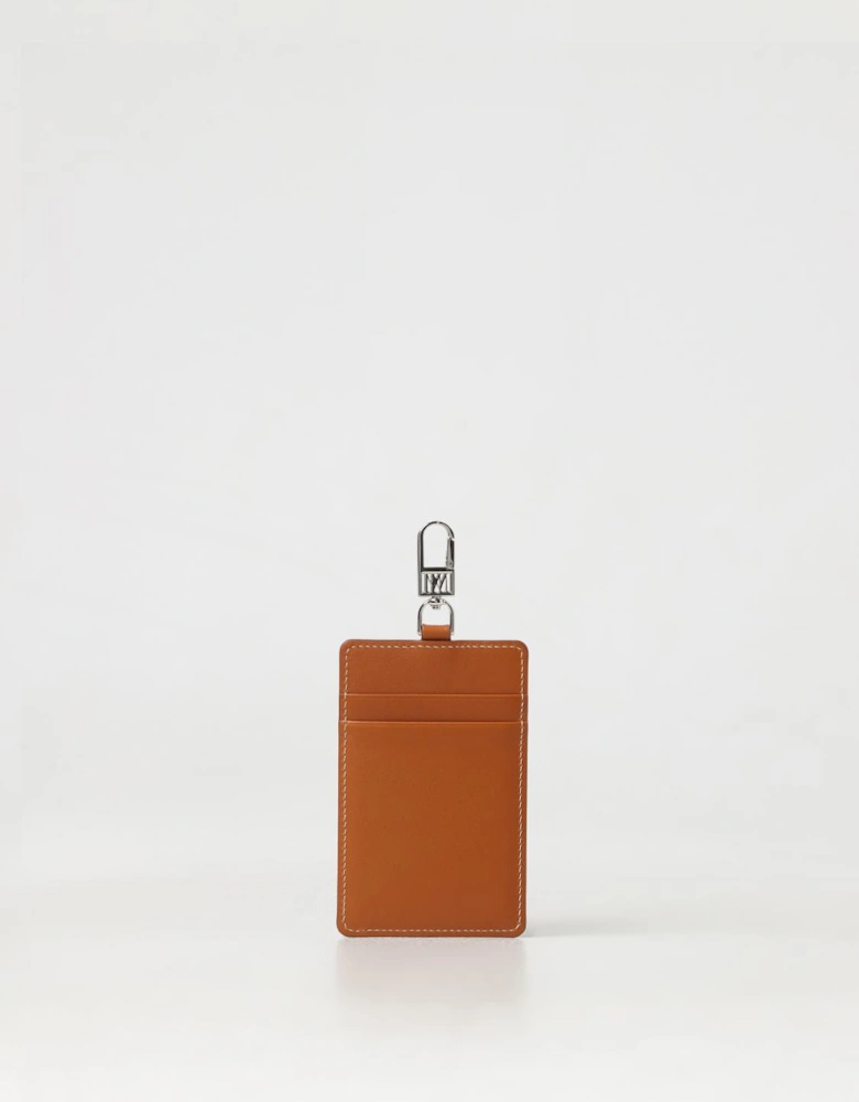 Leather Card Holder with Lanyard