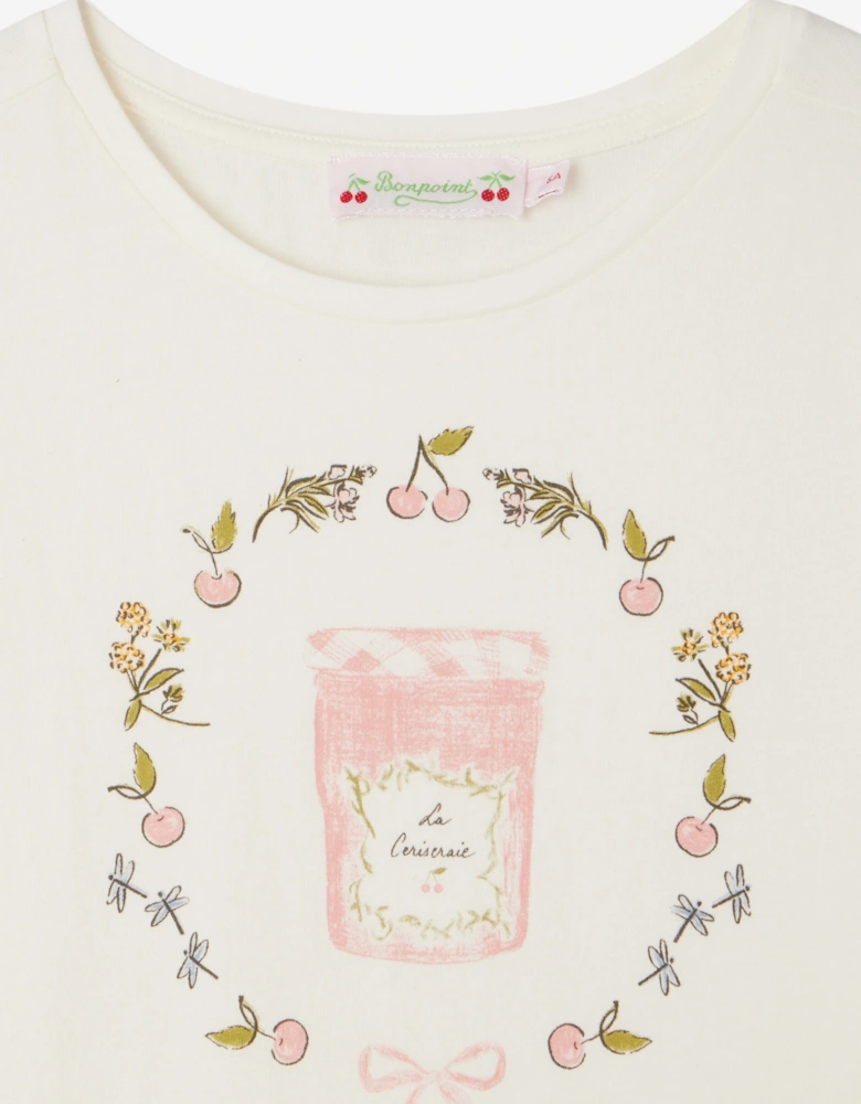 Girls Alcala T-Shirt in Ivory