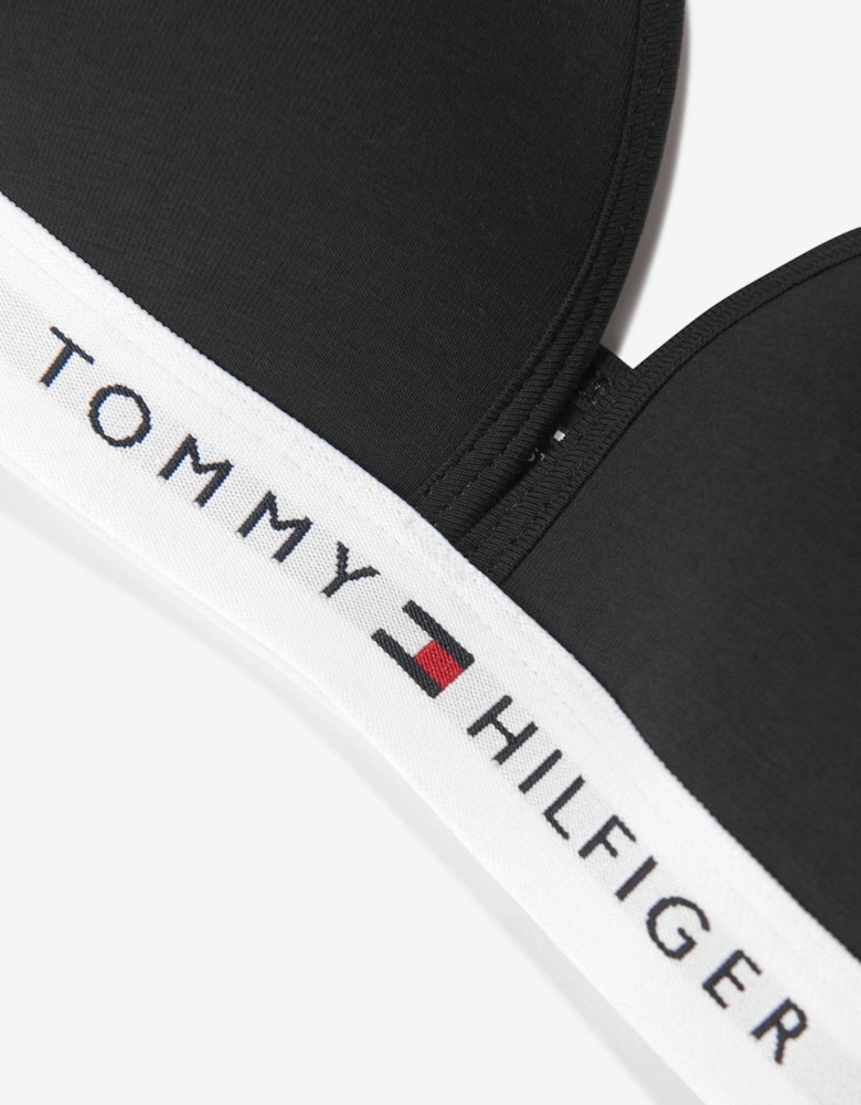 Girls Fixed Foam Triangle Bra in Black