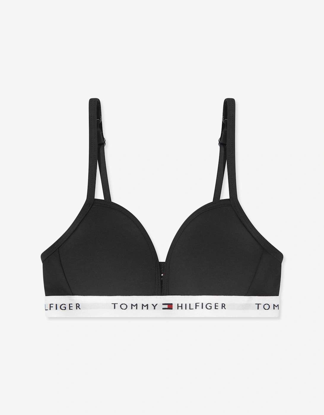 Girls Fixed Foam Triangle Bra in Black, 5 of 4