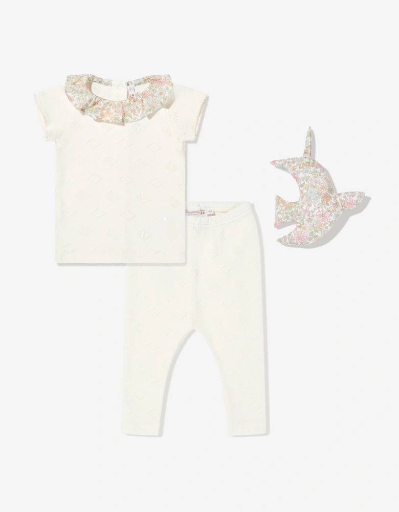 Baby Girls Daisie Gift Set in Ivory