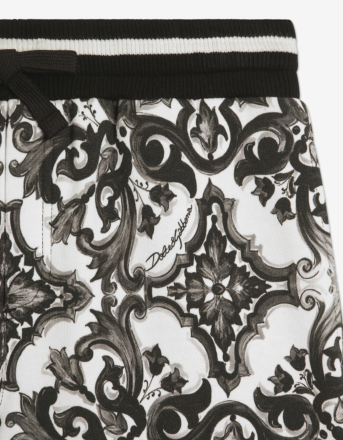 Boys Majolica Print Shorts in Black