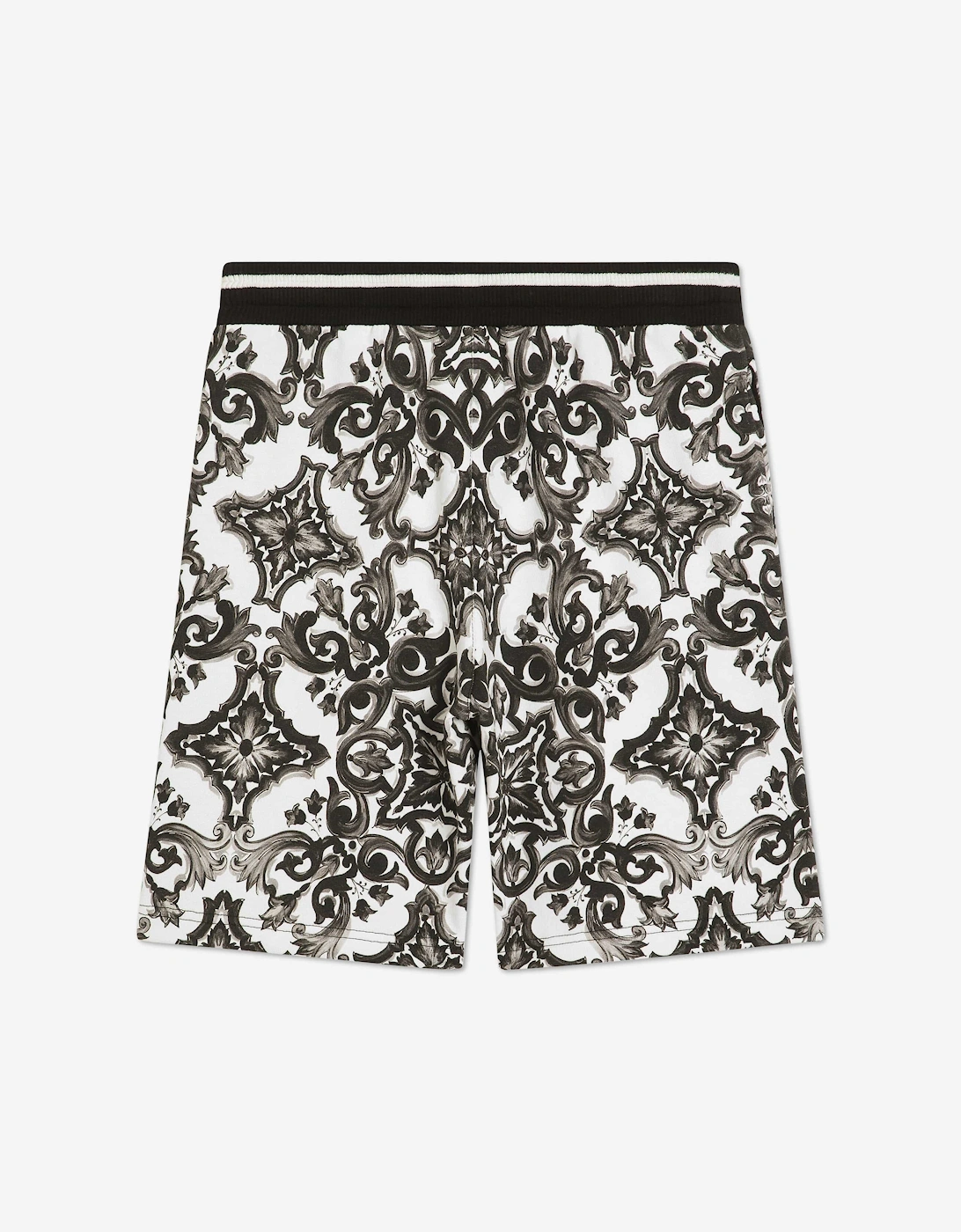 Boys Majolica Print Shorts in Black