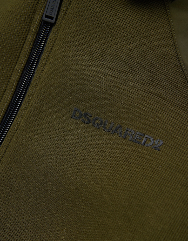 Kids Zip Up Top in Green