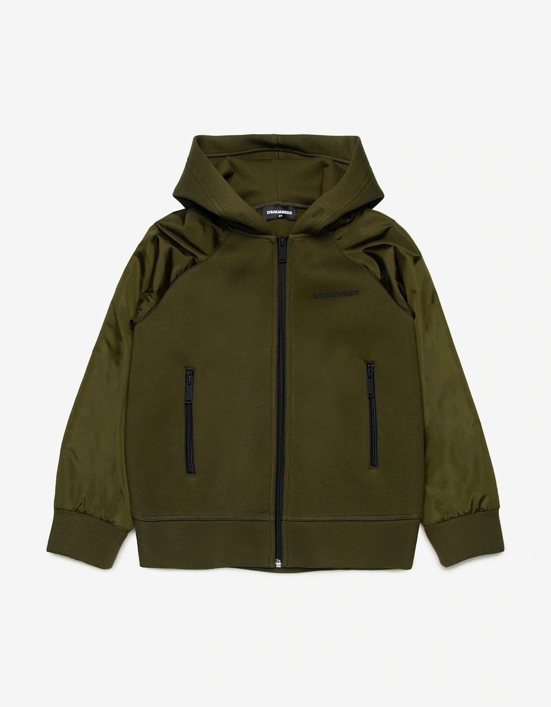Kids Zip Up Top in Green, 6 of 5