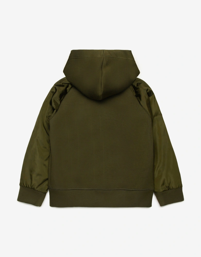 Kids Zip Up Top in Green