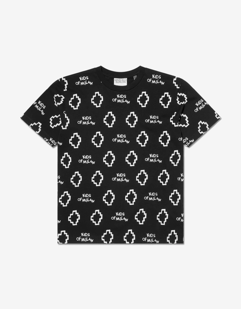 Boys Cotton Short Sleeve Logo T-Shirt
