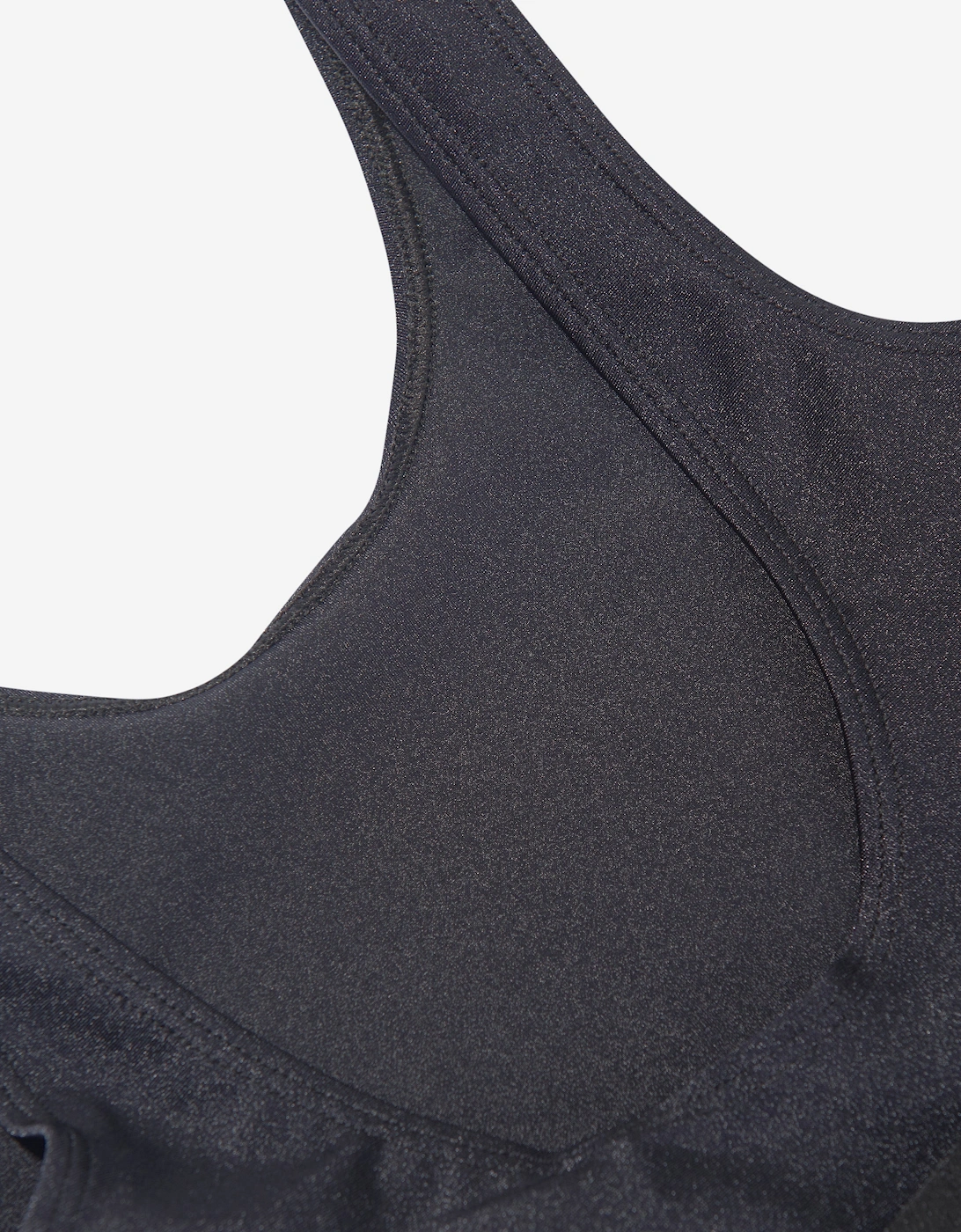 Girls Logo Band Swimsuit in Black