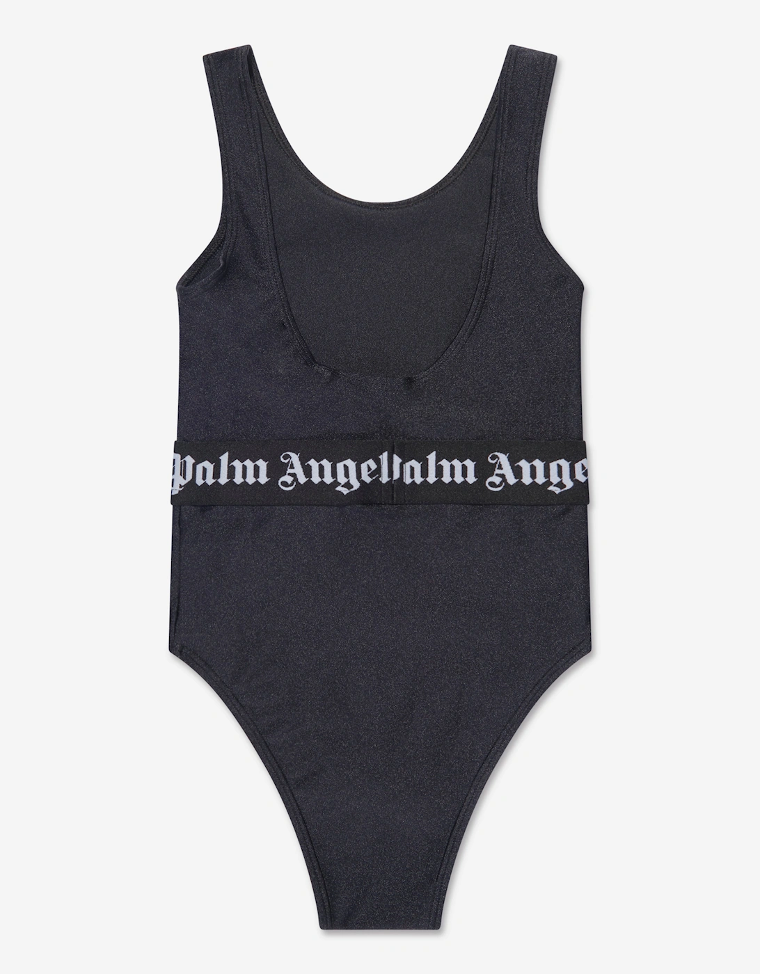 Girls Logo Band Swimsuit in Black