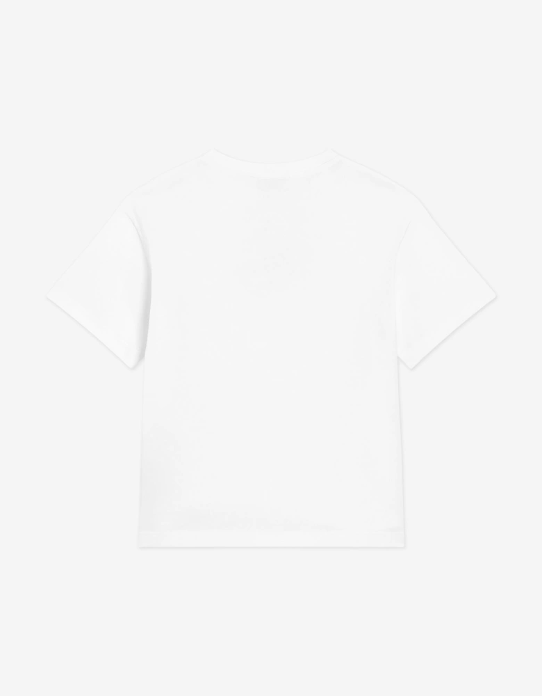 Boys Majolica Logo T-Shirt in White