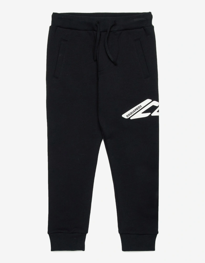 Kids Icon Logo Joggers in Black