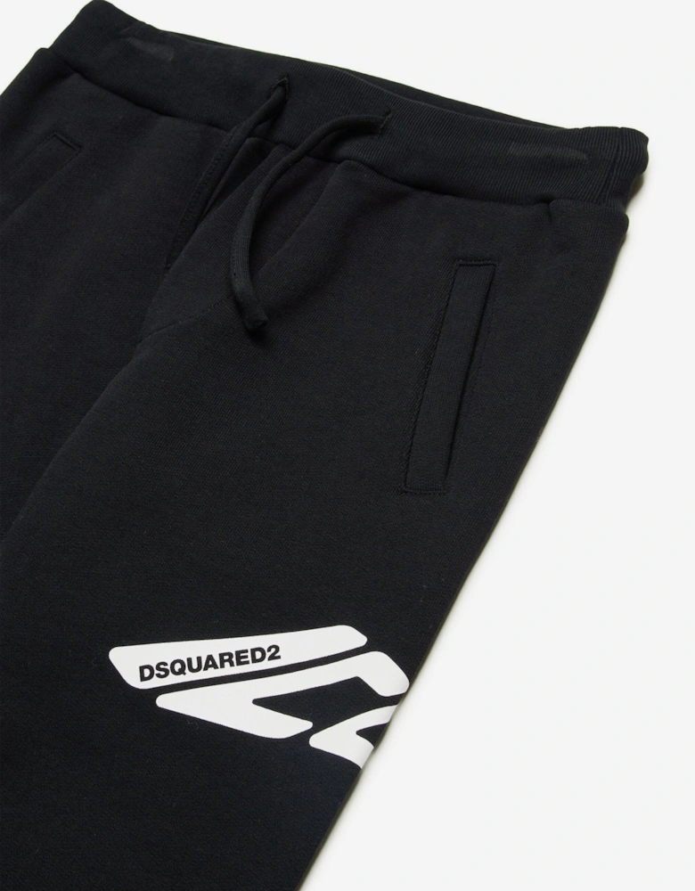 Kids Icon Logo Joggers in Black