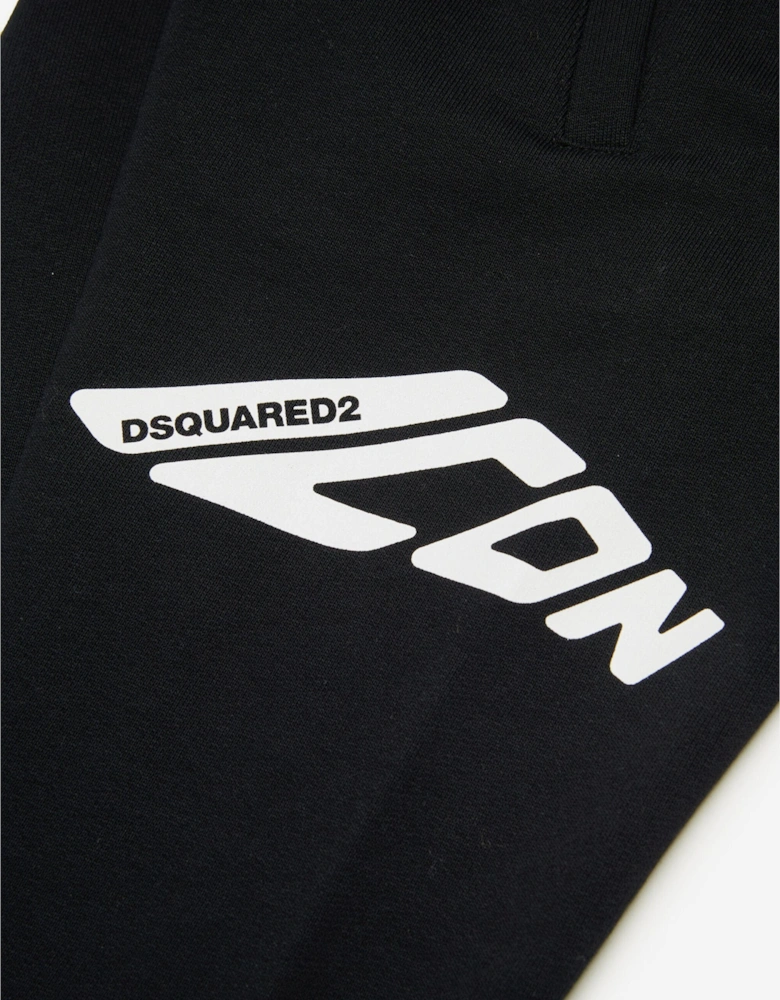 Kids Icon Logo Joggers in Black