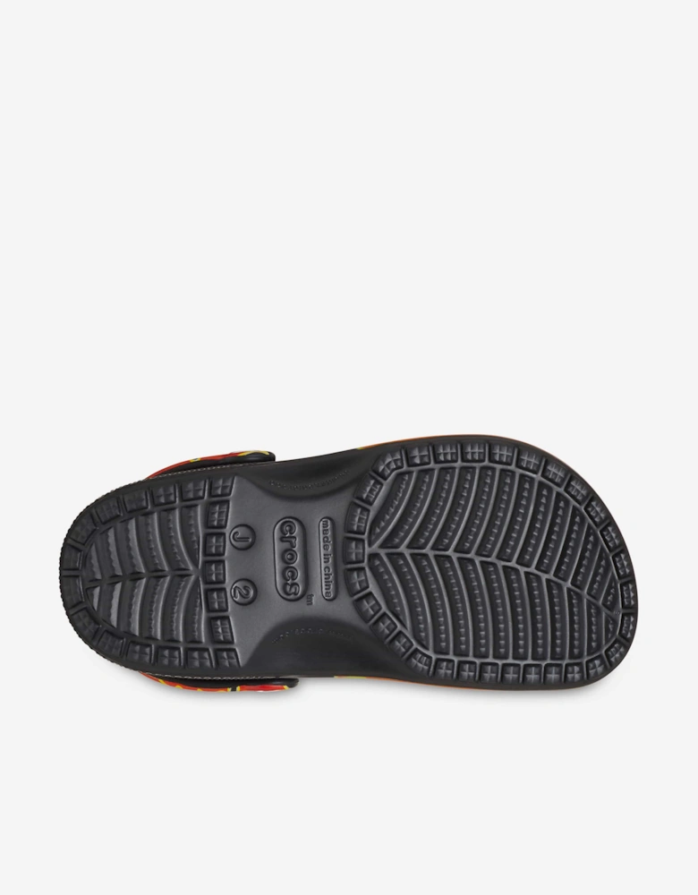 Boys Classic Flames Clog in Black