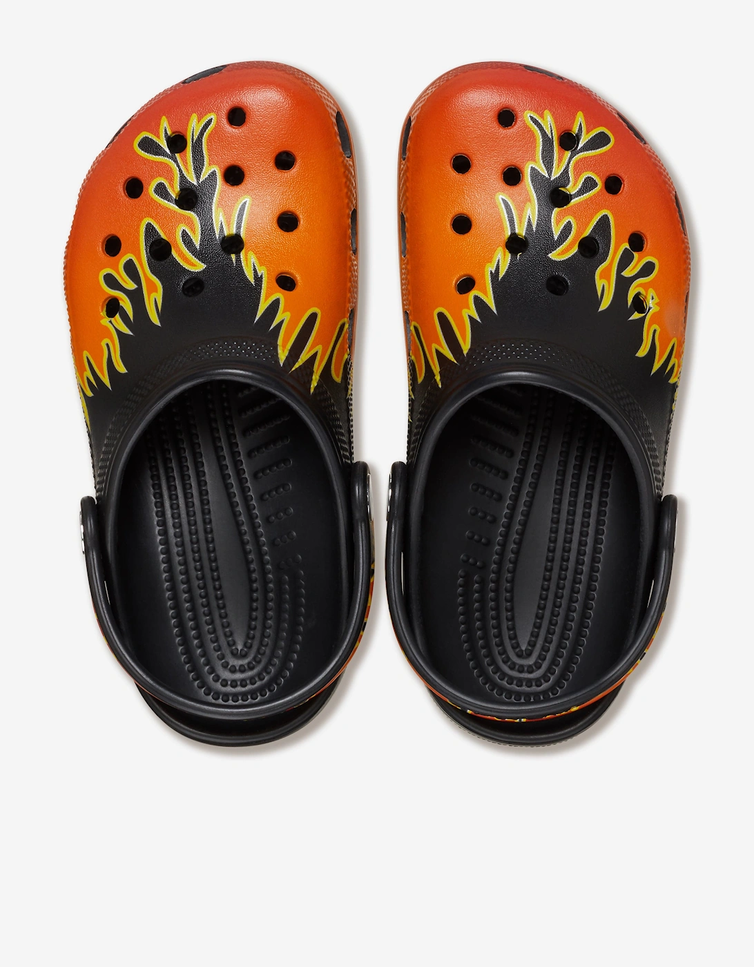 Boys Classic Flames Clog in Black