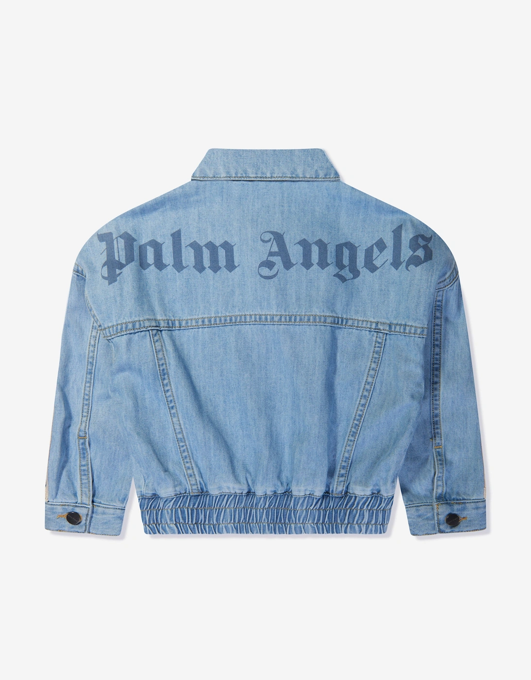 Girls Overlogo Track Chambray Jacket in Blue