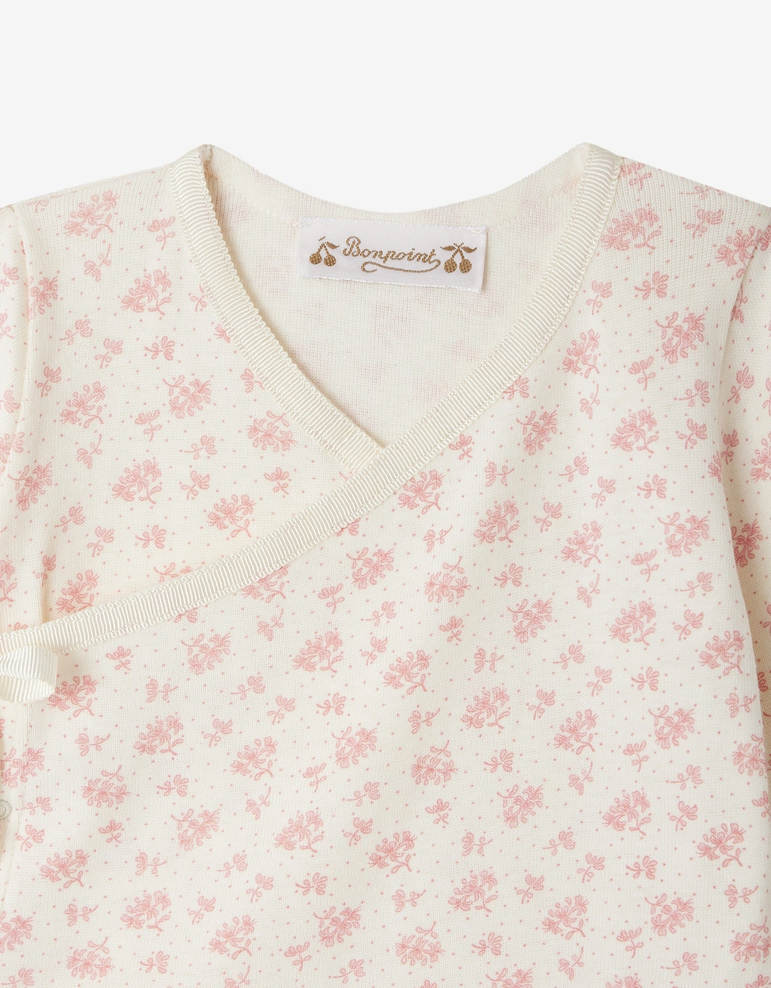 Baby Girls Floral Giulietta Babygrow in Ivory