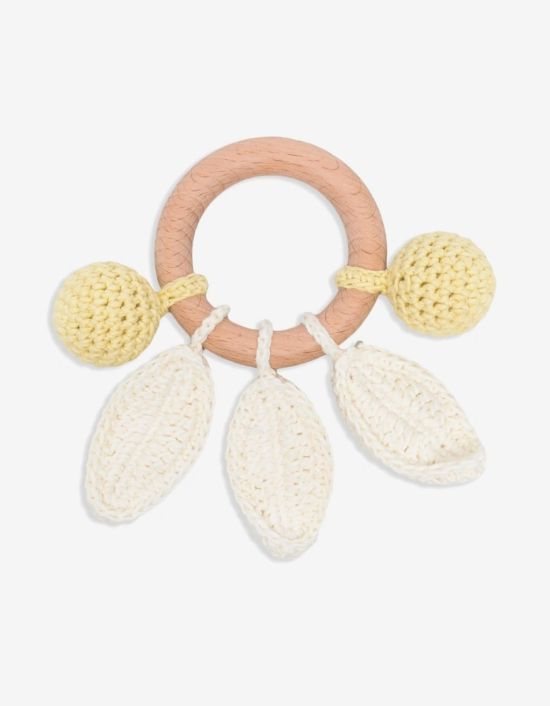 Baby Girls Be Cherry Mini Crochet Rattle in Multicolour