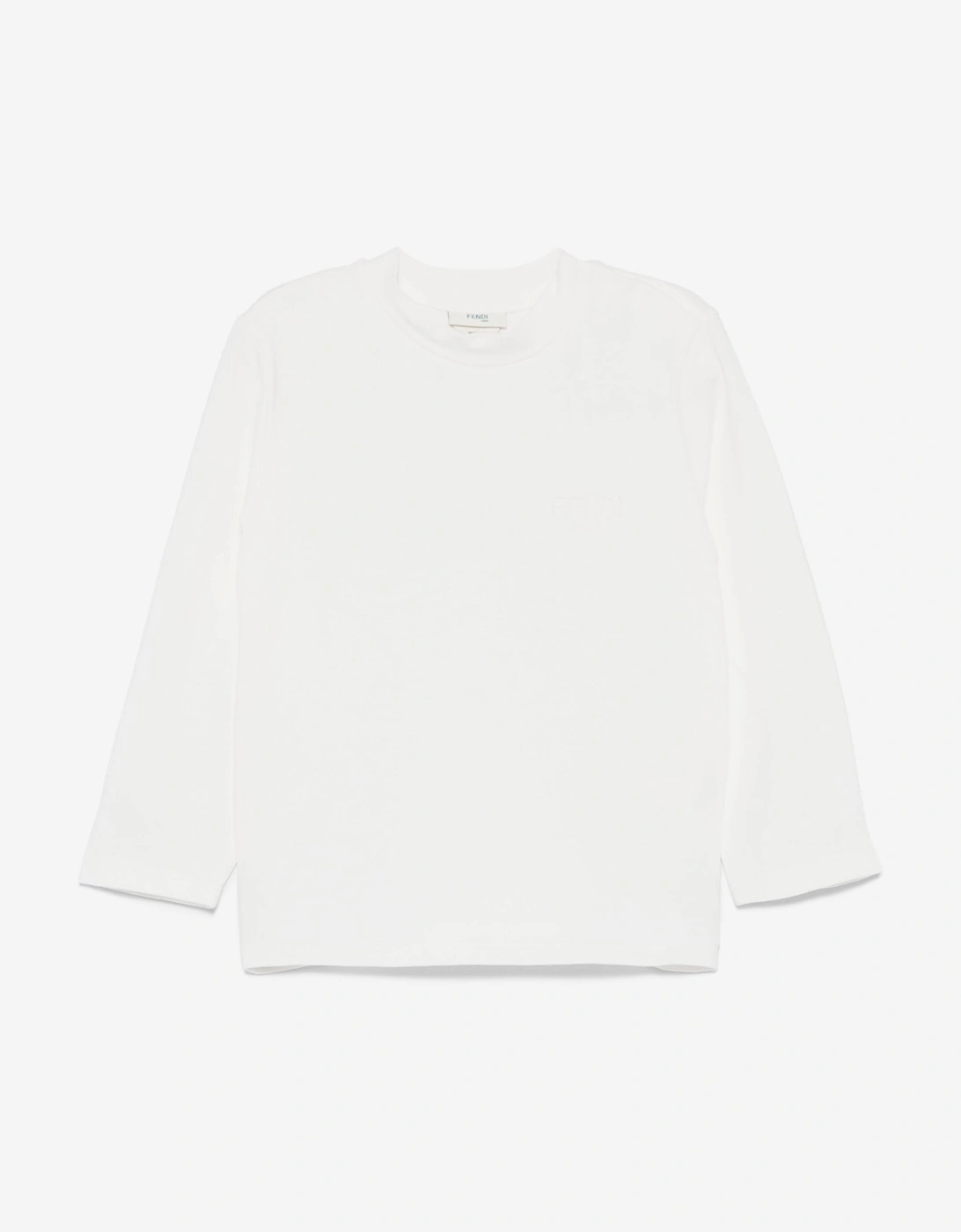 Baby Girls Jersey Stretch Top in White, 5 of 4