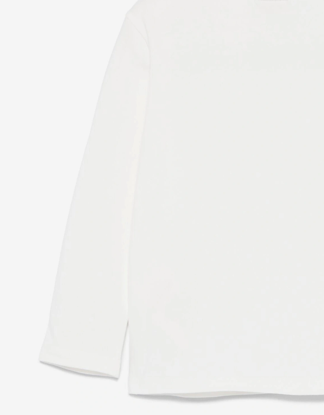 Baby Girls Jersey Stretch Top in White