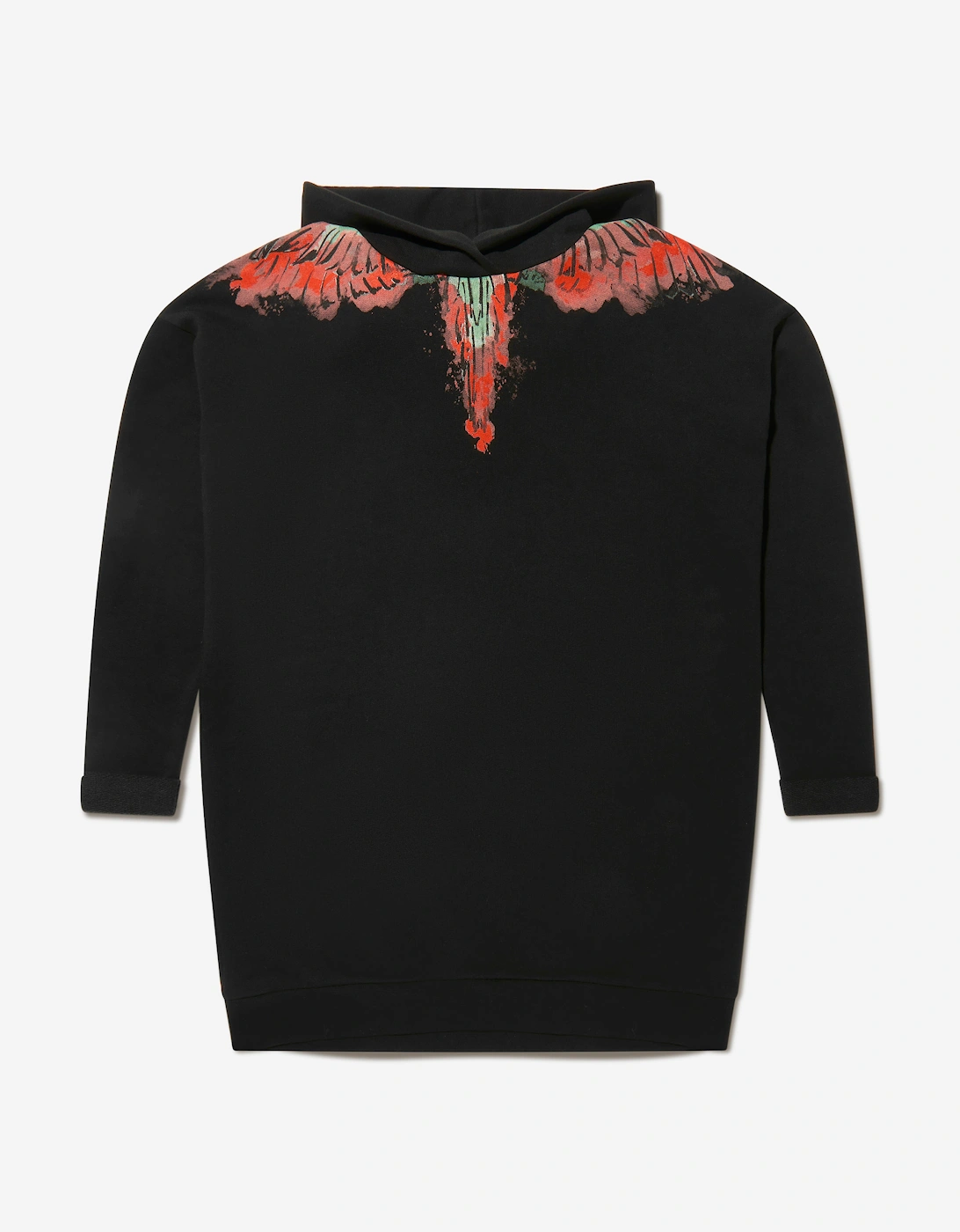 Girls Cotton Wings Hoodie Dress, 5 of 4