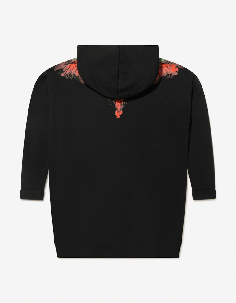 Girls Cotton Wings Hoodie Dress
