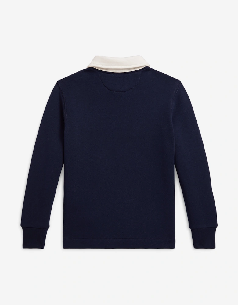 Boys Polo Rugby Shirt in Navy