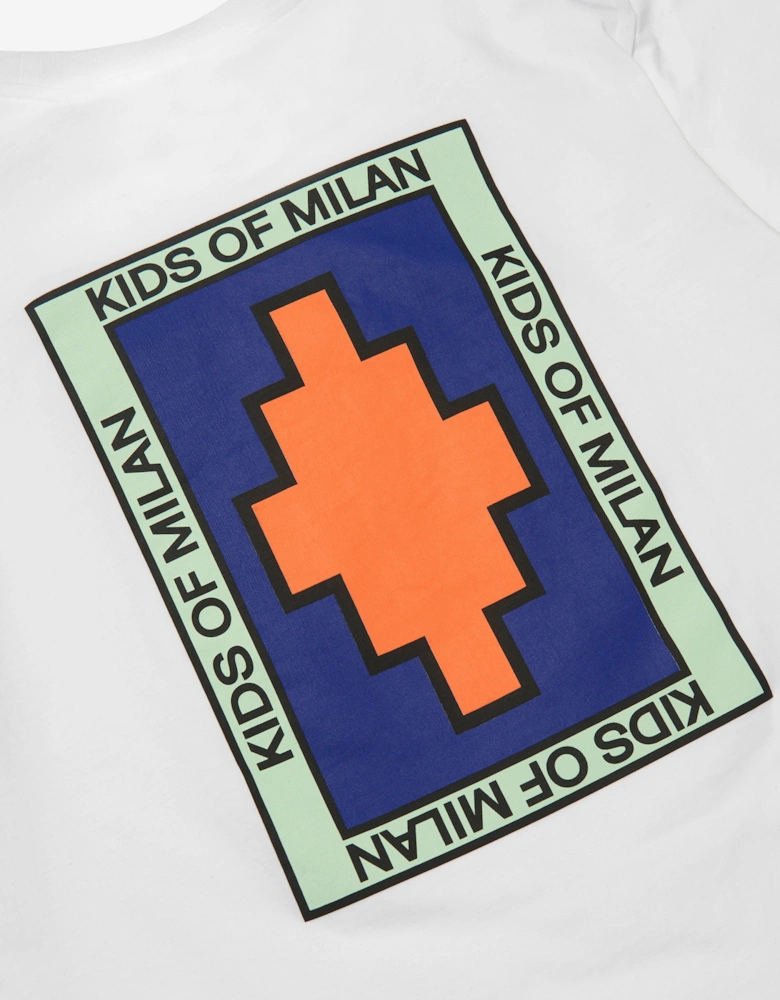 Girls Cotton Short Sleeve Logo T-Shirt