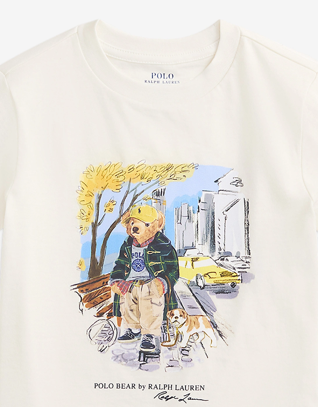 Boys Polo Bear T-Shirt in Ivory