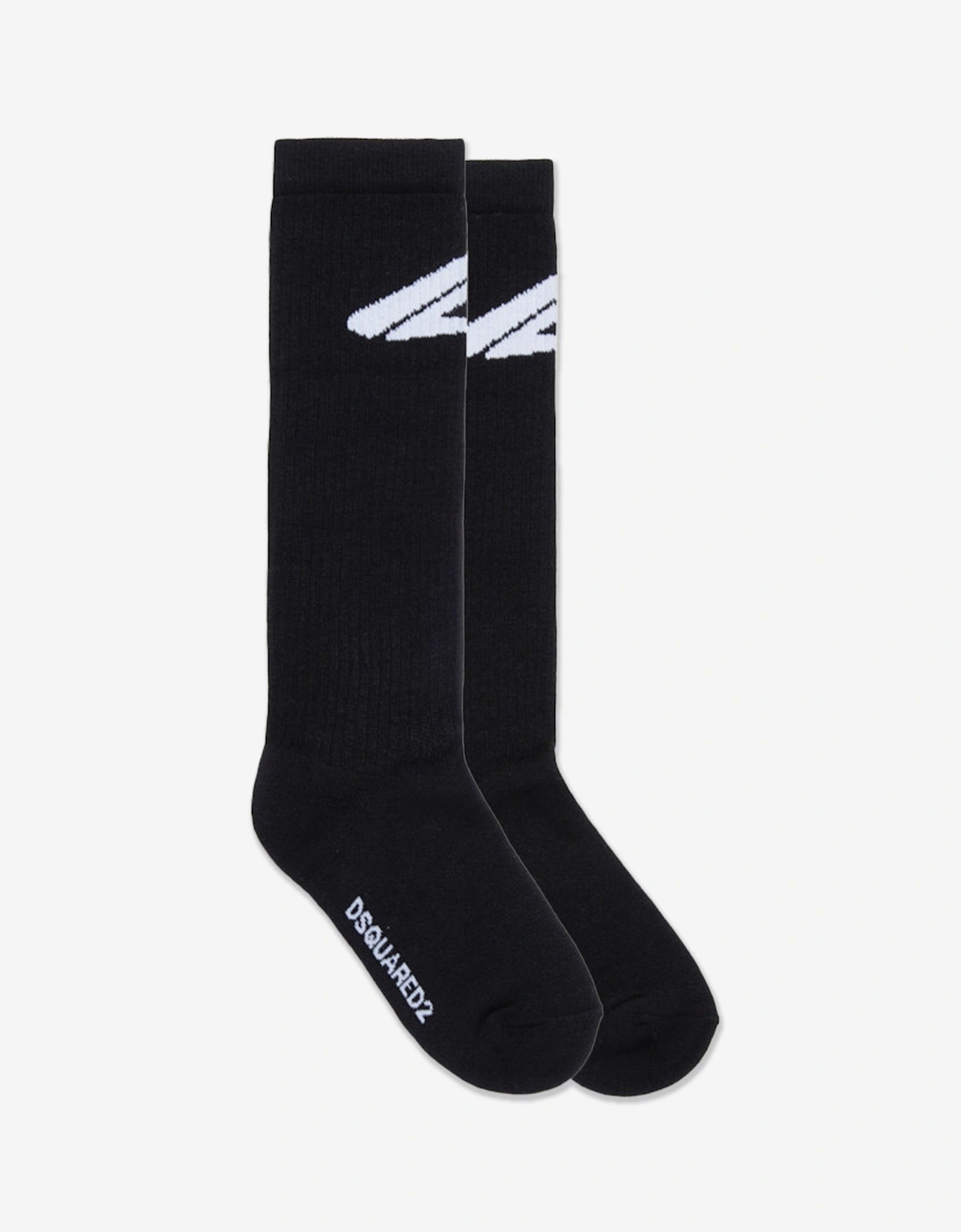 Kids Icon Logo Socks in Black
