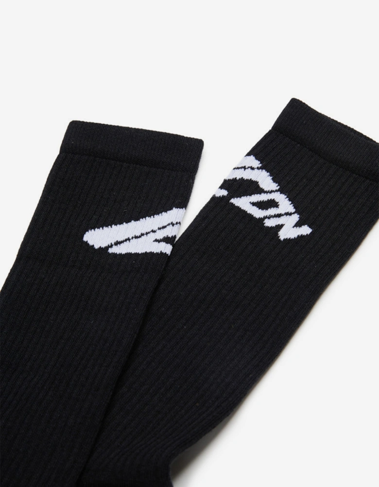 Kids Icon Logo Socks in Black