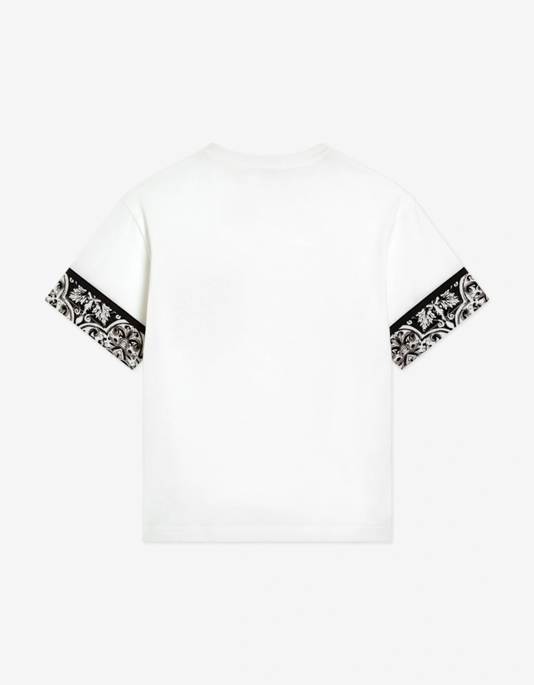 Boys Majolica Pocket T-Shirt in White