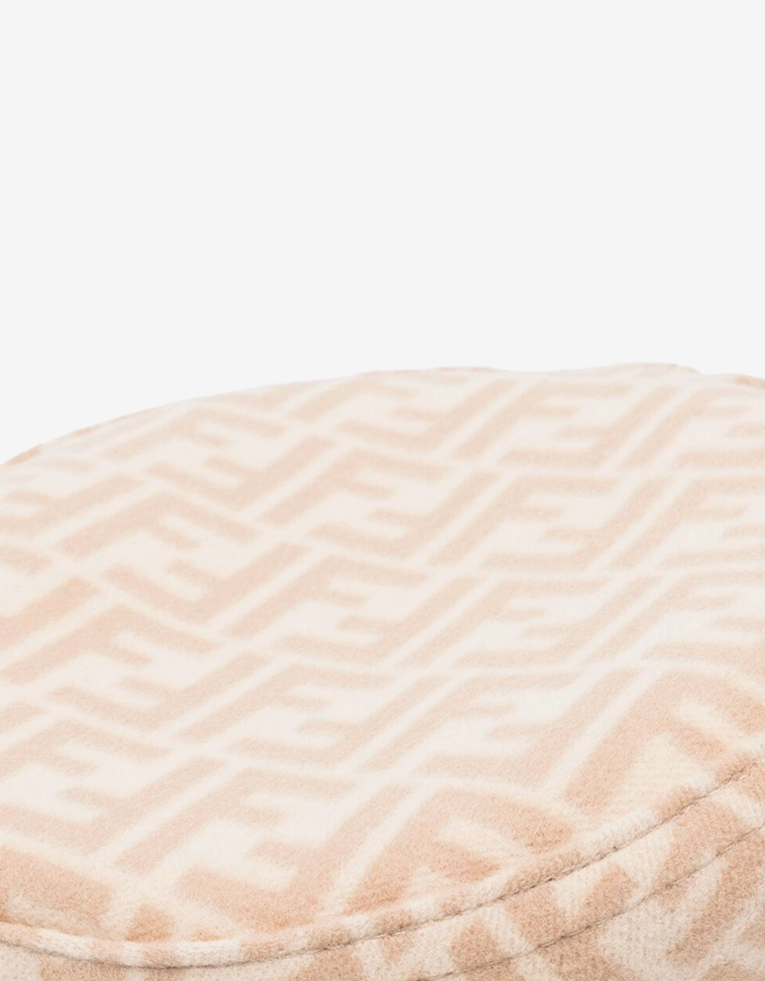 Girls Reversible FF Logo Beret in Beige