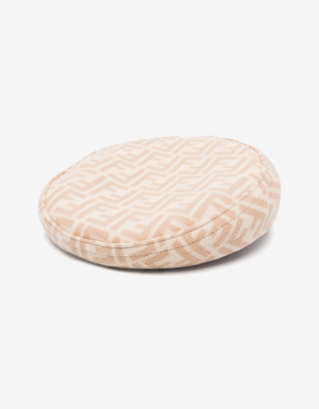 Girls Reversible FF Logo Beret in Beige, 4 of 3