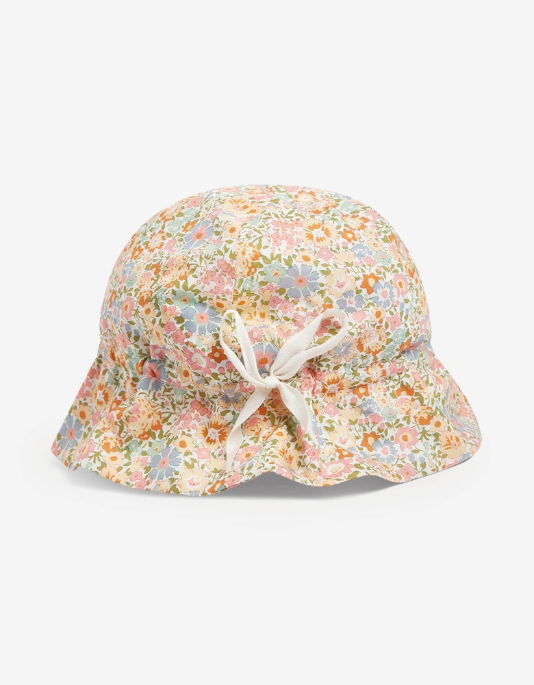 Baby Girls Floral Grigri Hat in Pink