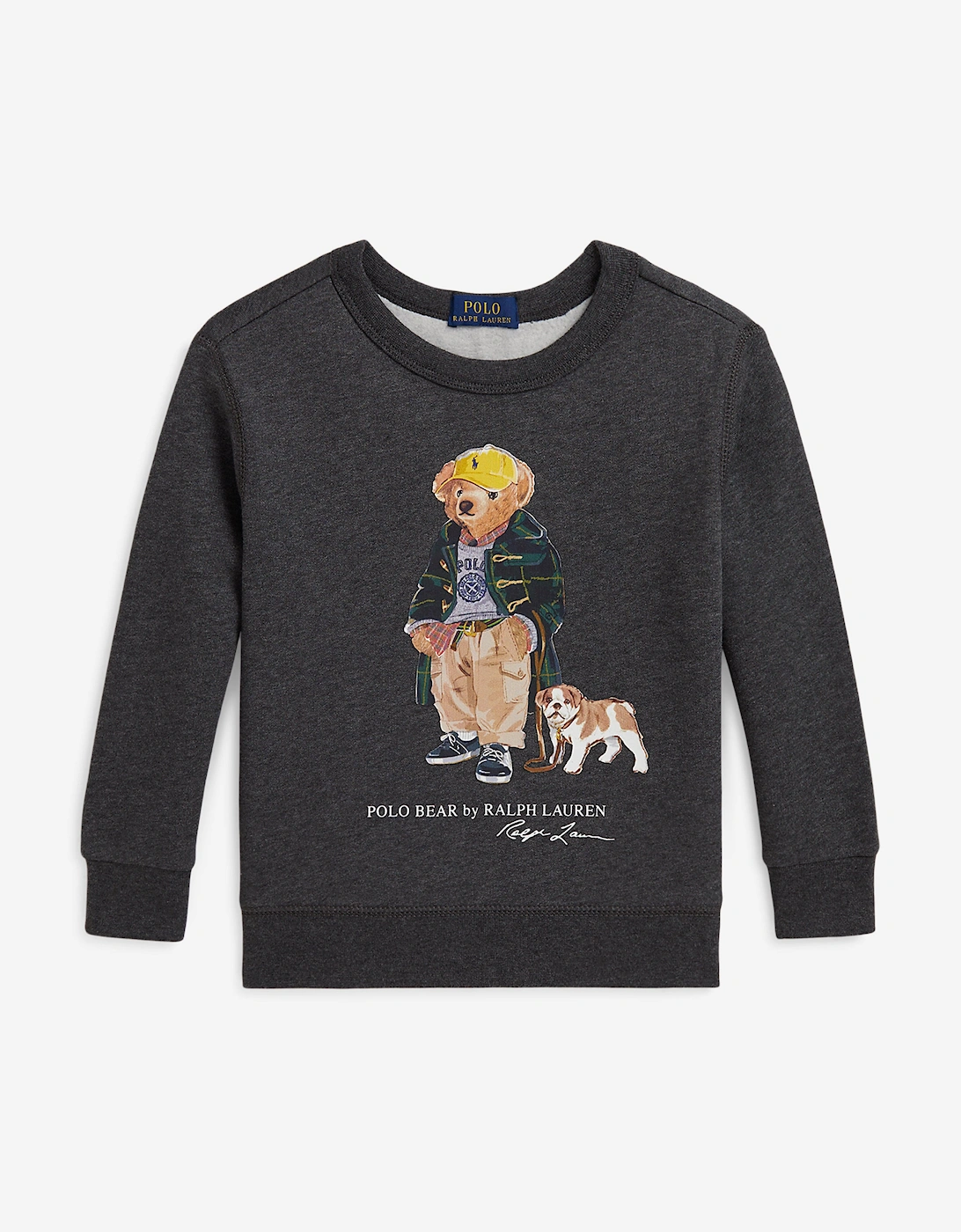 Boys Polo Bear Sweatshirt in Grey, 6 of 5