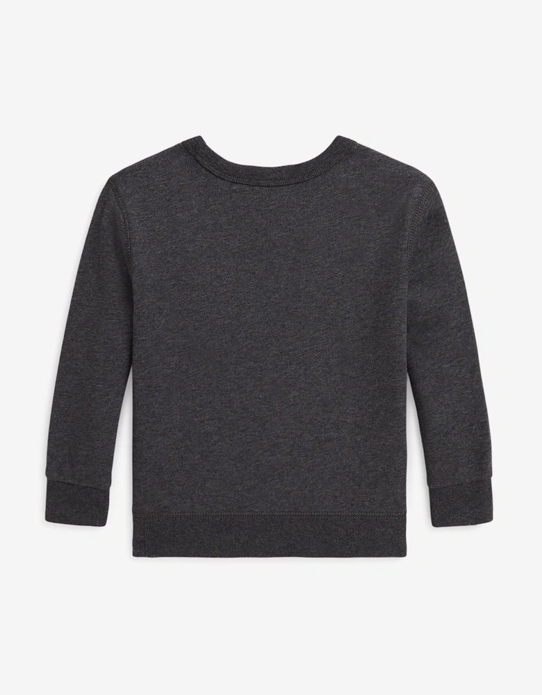 Boys Polo Bear Sweatshirt in Grey