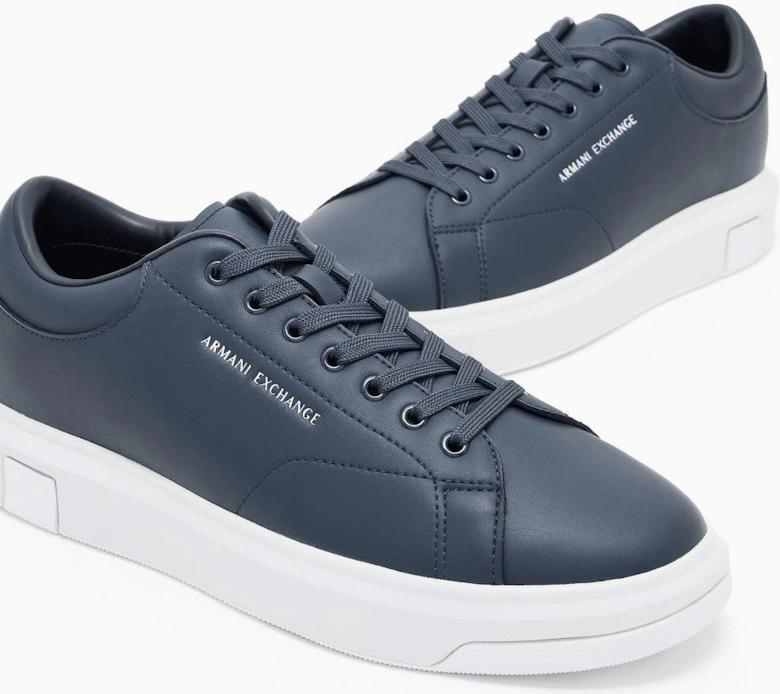 Action Leather Navy/White Sneaker Trainer