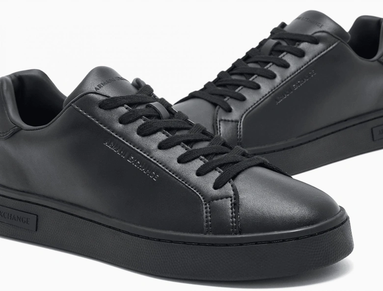Leather Triple Black Sneaker Trainer