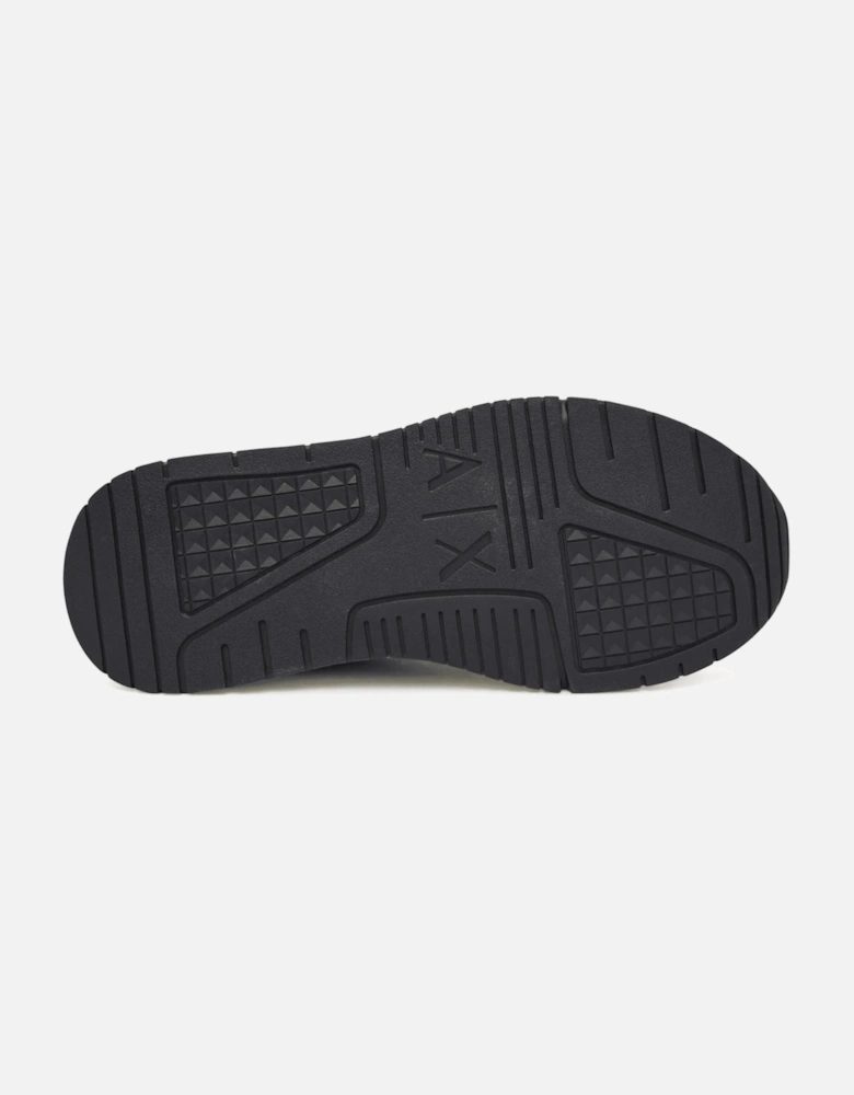 Leather Black/White Runner Trainer