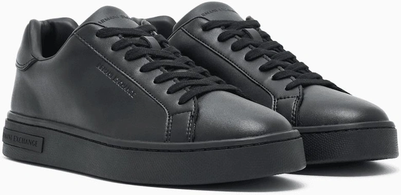 Leather Triple Black Sneaker Trainer