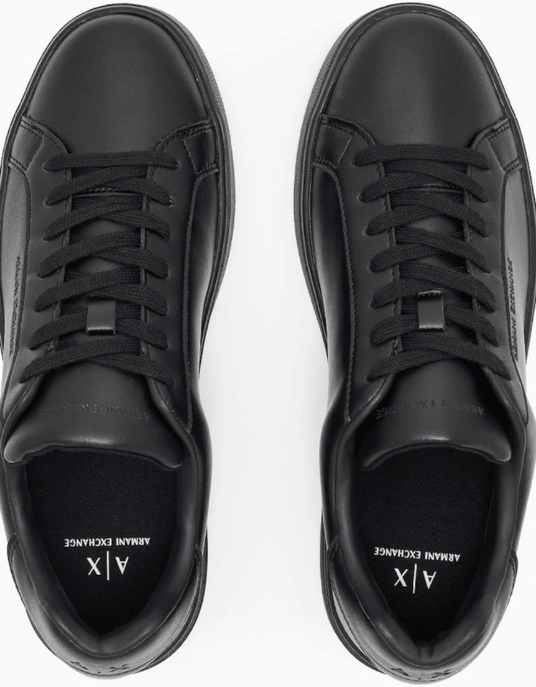 Leather Triple Black Sneaker Trainer