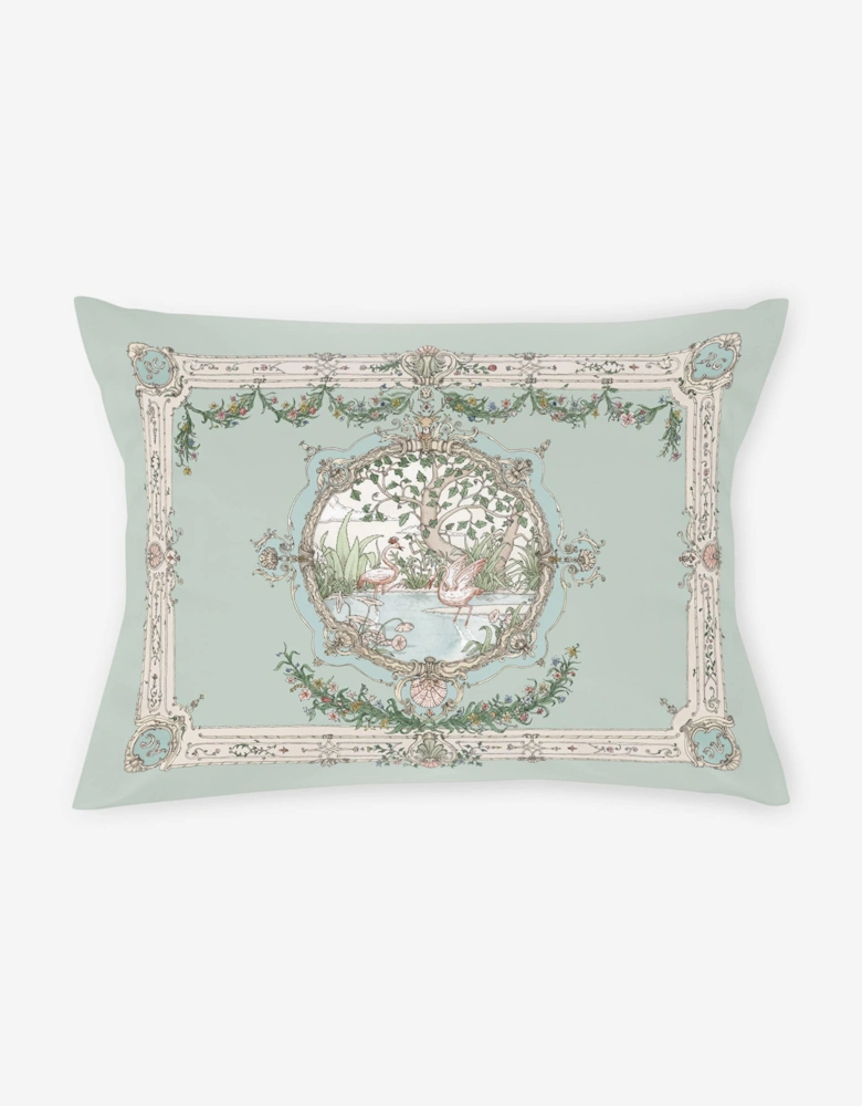 Baby Tapestry Satin Cushion in Green (40 cm x 30 cm)