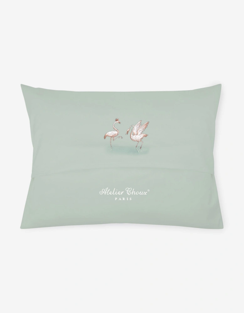 Baby Tapestry Satin Cushion in Green (40 cm x 30 cm)