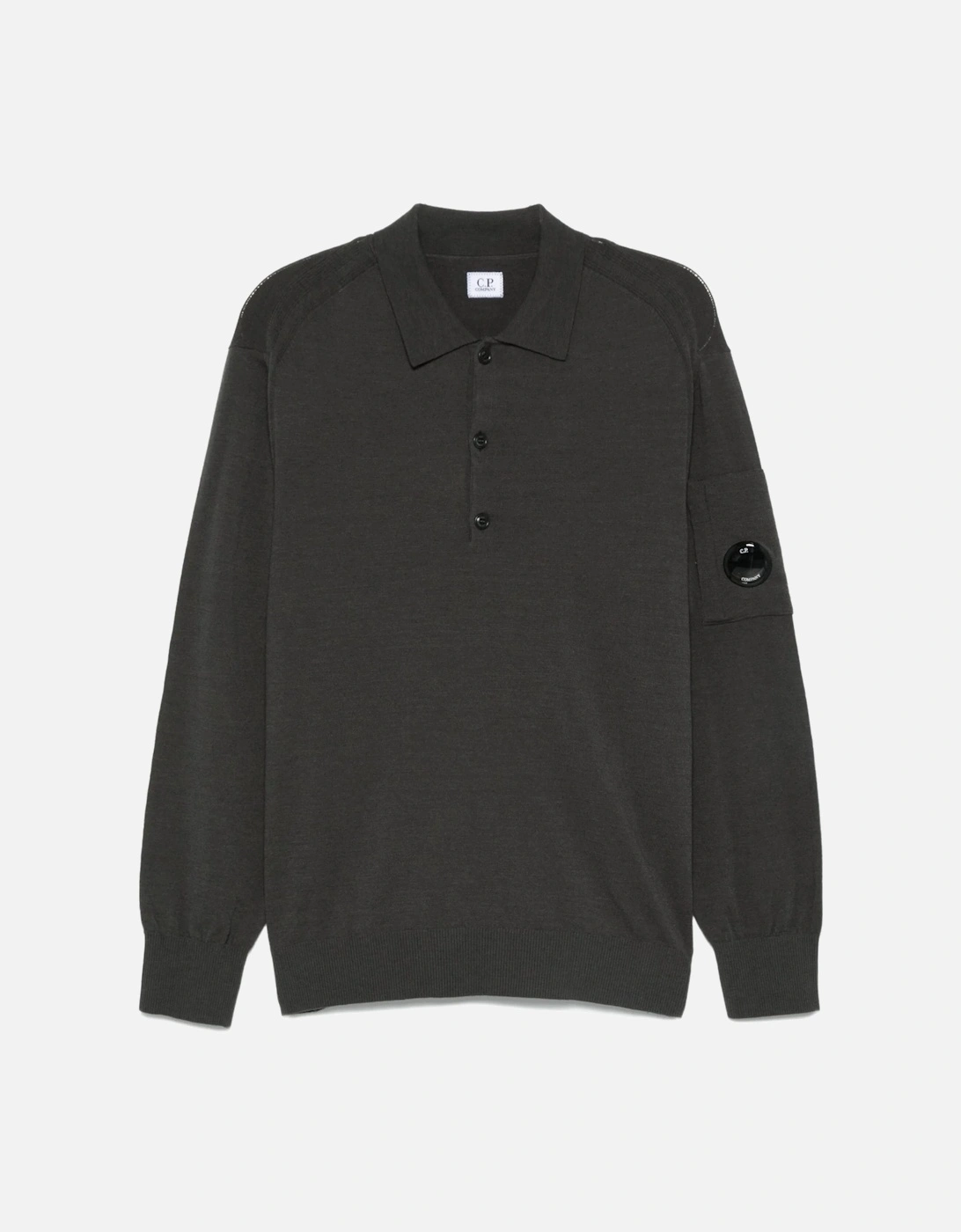 Merino Wool Polo Grey, 3 of 2