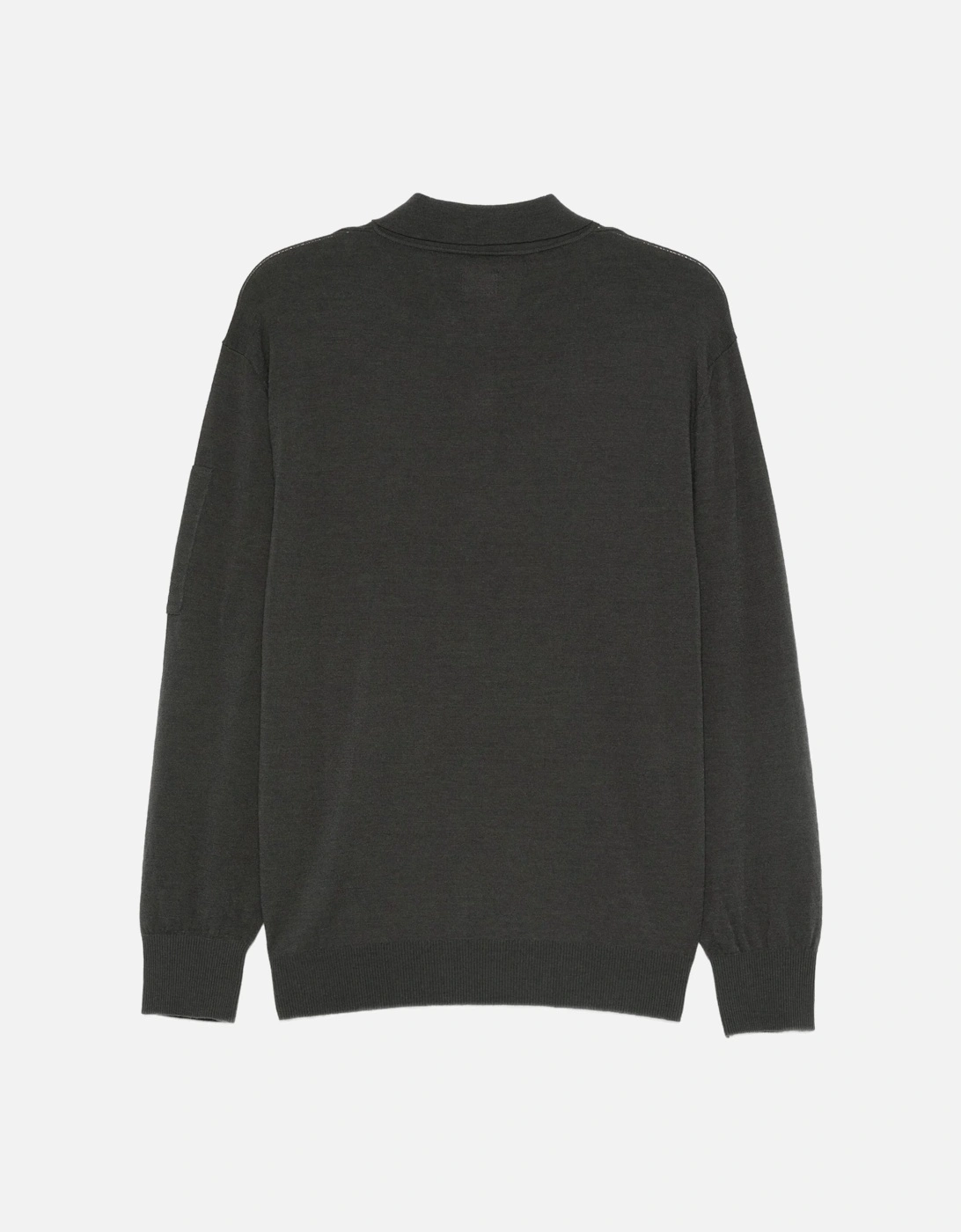 Merino Wool Polo Grey