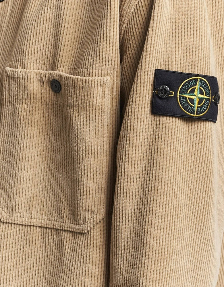 S0212 Corduroy Overshirt Desert